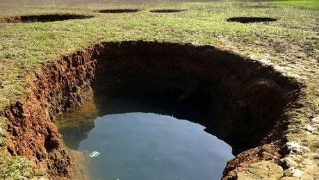 Pits formed in South China