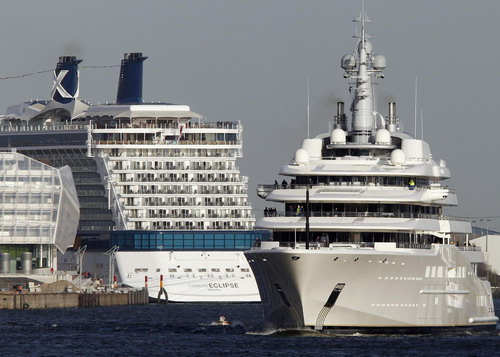 World's largest private yacht sets sail