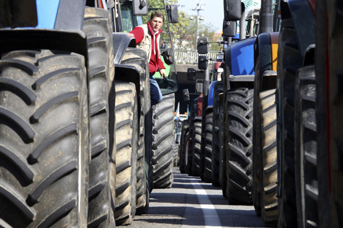 French farmers protest in Paris