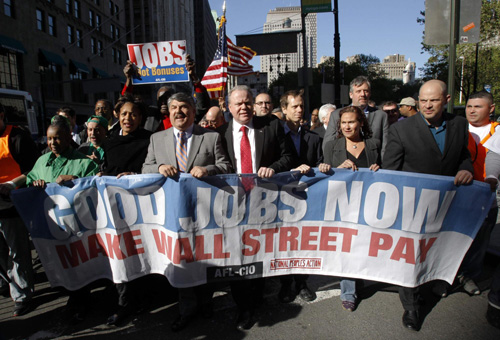 'Main Street to Wall Street' rally in NY