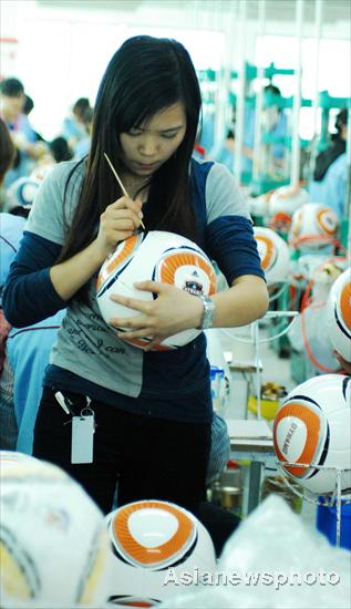 World Cup soccer balls produced in China