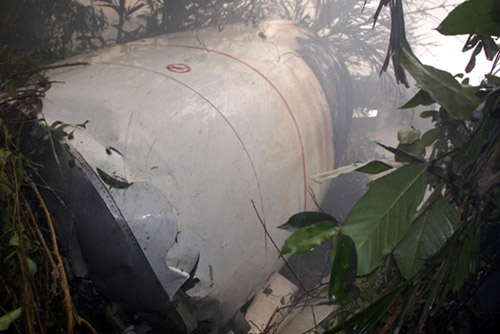 Plane crashes in south India
