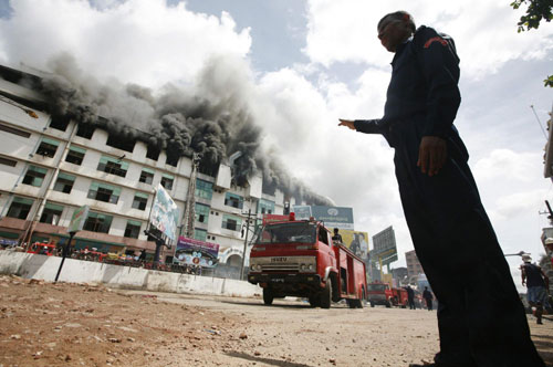 Huge fire breakes out in Myanmar, no casualties