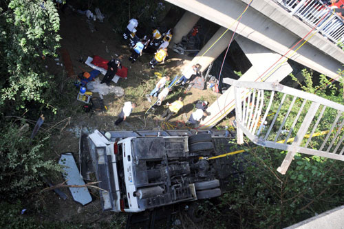 16 Russians killed in Turkey bus plunge