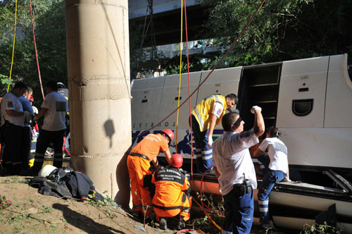 16 Russians killed in Turkey bus plunge