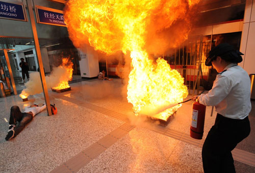 Emergency drill in Nanjing
