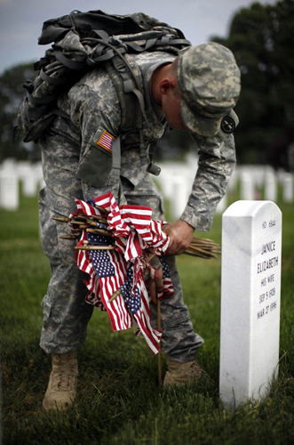 US commemerating Memorial Day