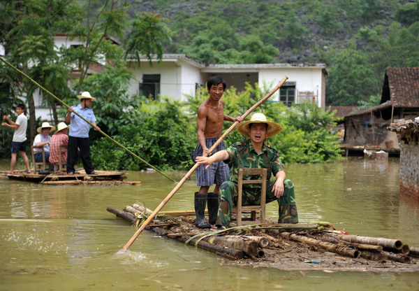 3.06 million affected by rains in Guangxi