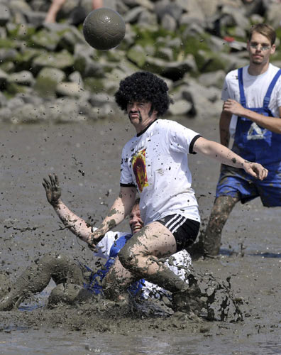 Mud Olympics in north Germany city