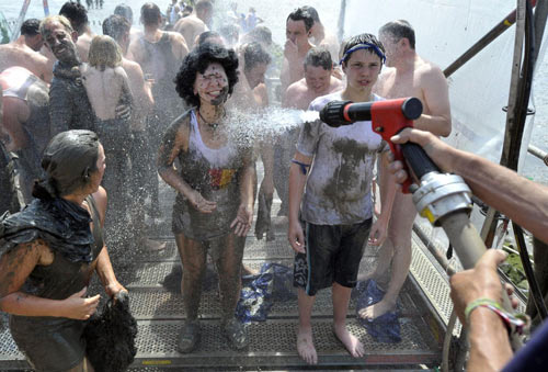 Mud Olympics in north Germany city