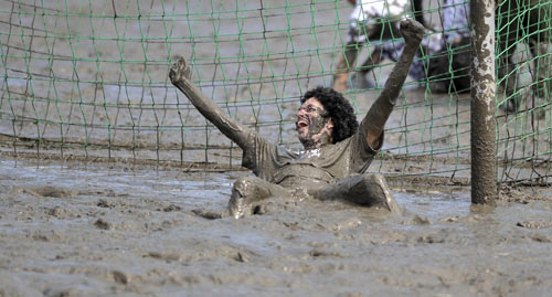 Mud Olympics in north Germany city