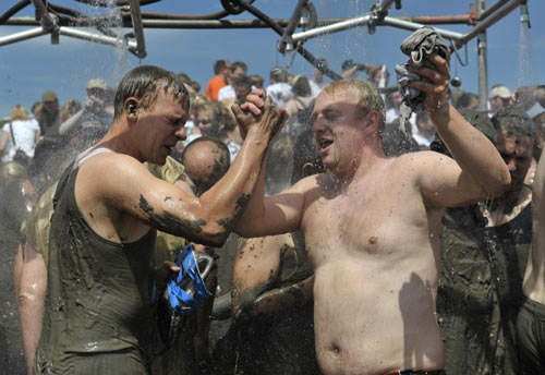 Mud Olympics in north Germany city