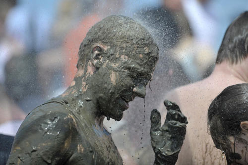 Mud Olympics in north Germany city