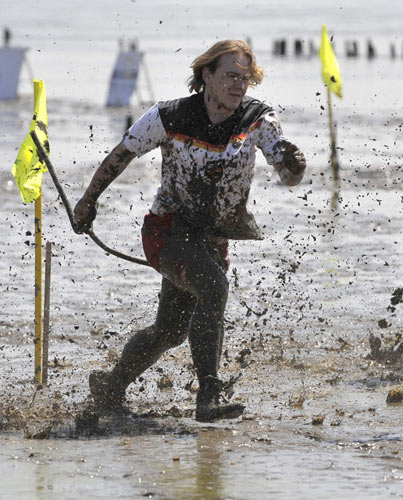 Mud Olympics in north Germany city