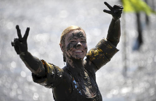 Mud Olympics in north Germany city