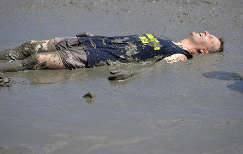 Mud Olympics in north Germany city