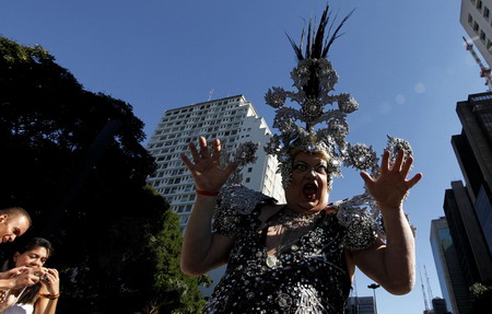 14th Gay Parade is on stage in Sao Paulo