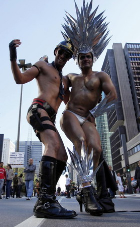 14th Gay Parade is on stage in Sao Paulo