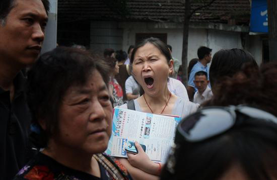 For parents, a long day of waiting, hoping