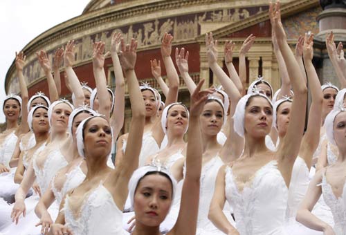 English National Ballet dancers prepare for show