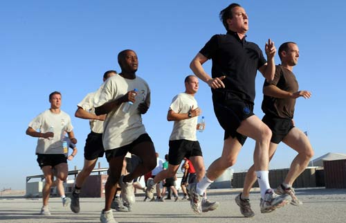 UK's Cameron says troops will leave once Afghans ready
