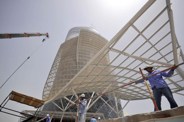 Capital Gate building in Abu Dhabi