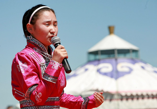 Mongolian ethnic festival Naadam celebrated