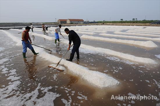 The making of sea salt