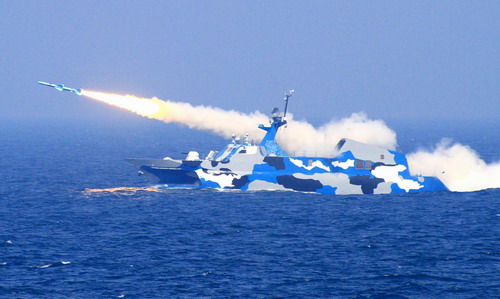 Chinese navy organizes military drill in E Sea