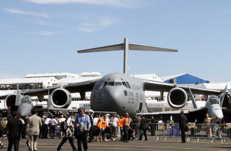 Farnborough Air Show held in south England