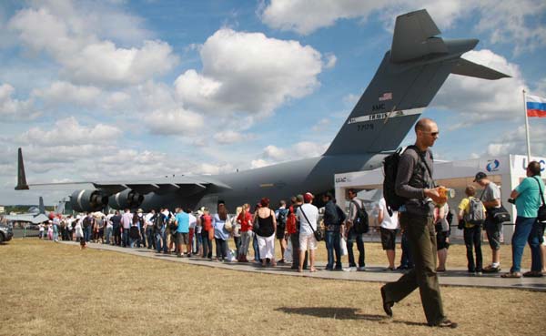 Farnborough Airshow opened for public visit