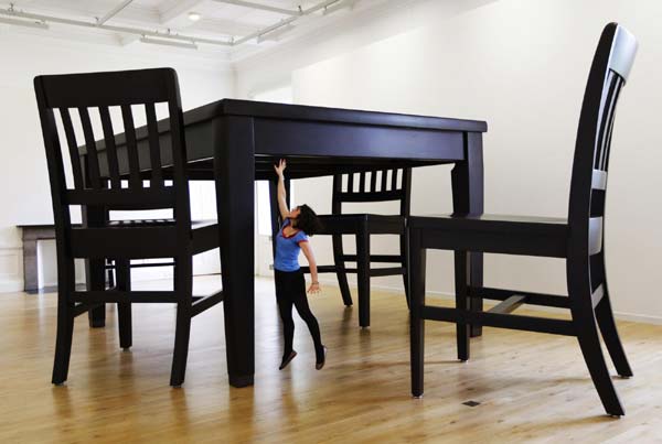 For the giants - Installation 'Table and Four Chairs'
