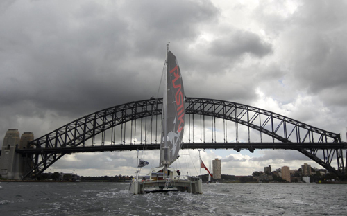 Plastic bottle boat arrives in Sydney
