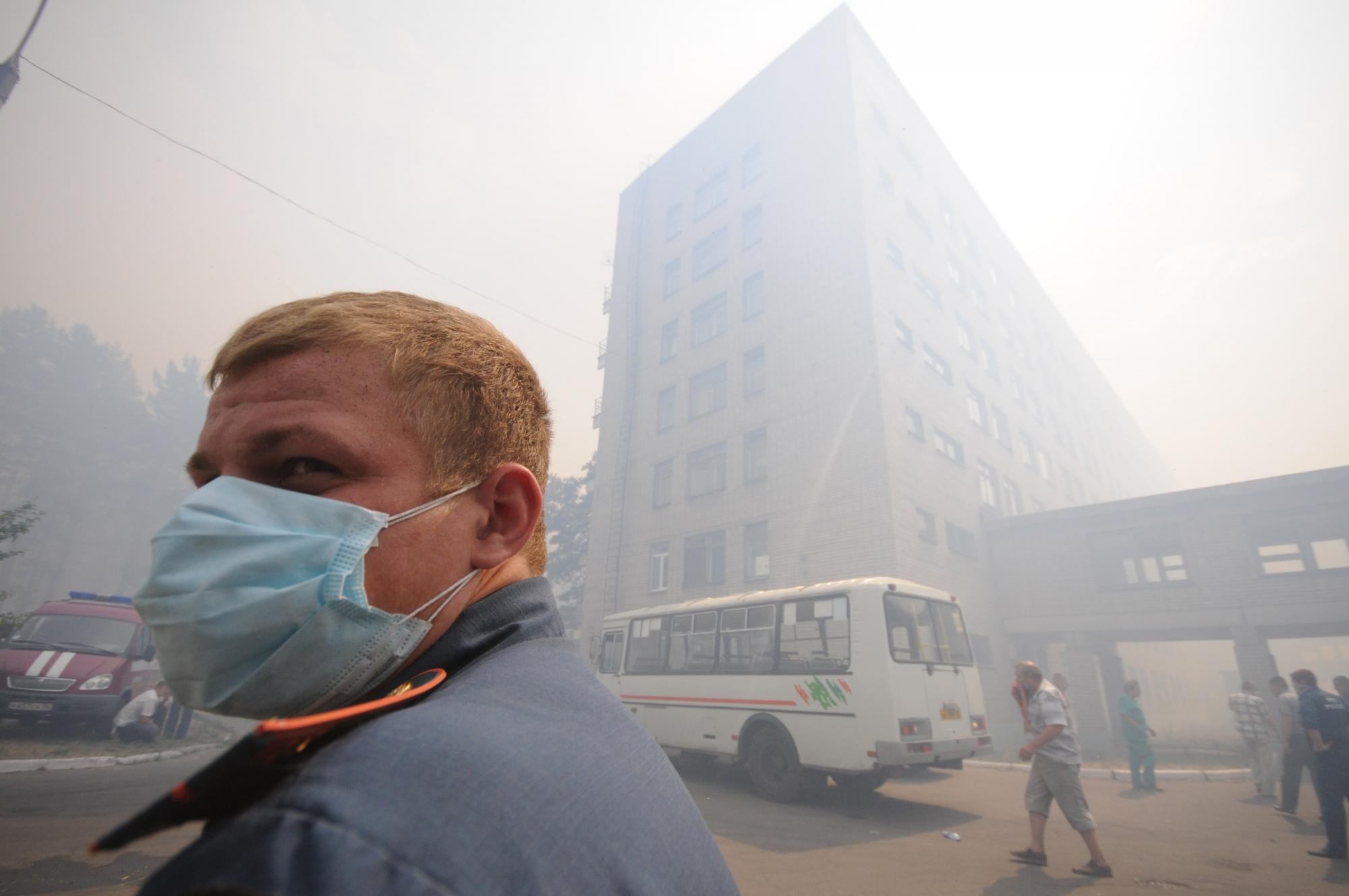 Lingering drought causes fire in Russia