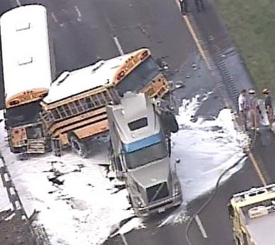 2 killed, dozens hurt in US school bus crash