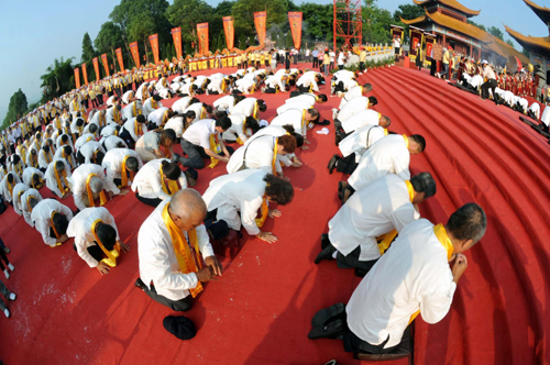 Ceremony for Yandi includes Taiwan Chinese