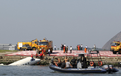 Small jet crashes at Brazil airport, no one killed