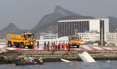 Small jet crashes at Brazil airport, no one killed