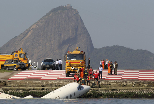 Small jet crashes at Brazil airport, no one killed