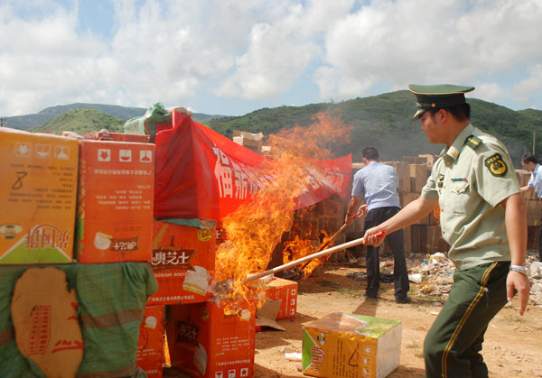 Police pounce on fake cigarettes