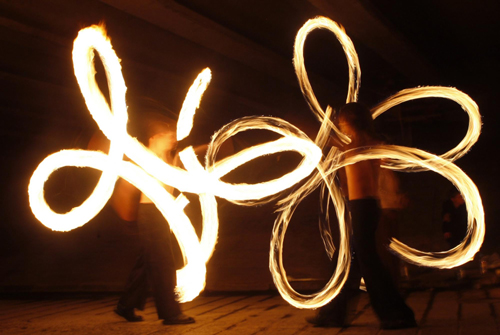 Fire show in Minsk
