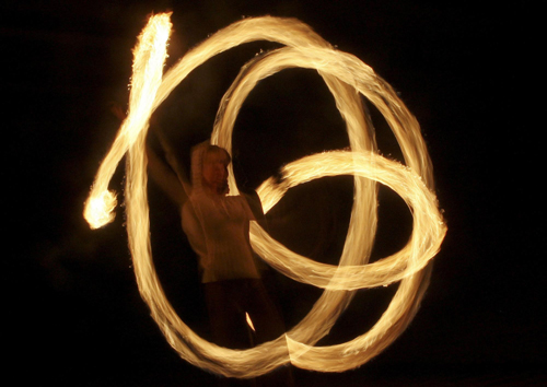 Fire show in Minsk
