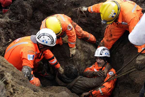 Death toll rises to 54 in Guatemala landslides