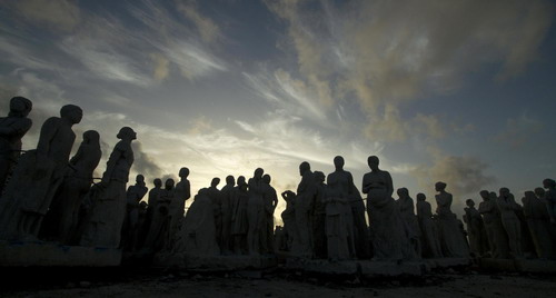 Statues made to sleep in the briny deep