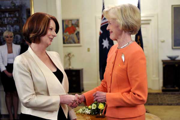 Julia Gillard sworn in as Australian PM