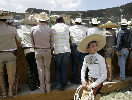 Mexican cowboys' rodeo time