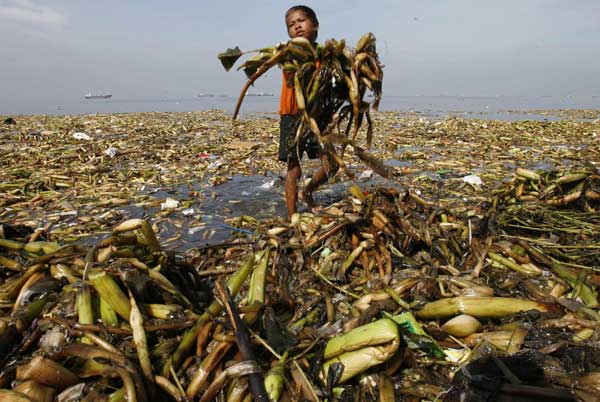 Coastal clean-up drive in Manila Bay