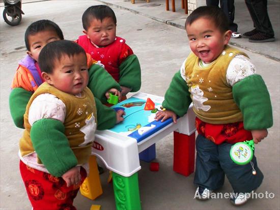 Quadruplets thriving after six years