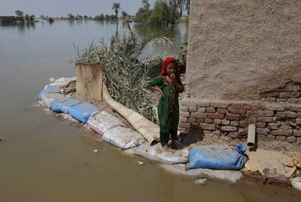 Life among flood waters and ruins