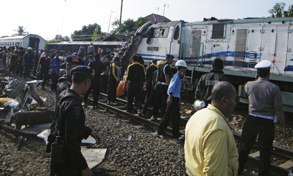 Indonesian train crash kills at least 36